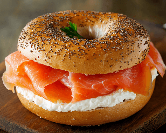 Fresh lox & cream cheese